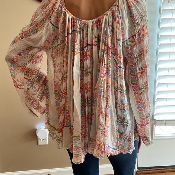 $20 ❌ SEND OFFER ❌ Free People Flowy Button Up Blouse - Picture 4 of 10